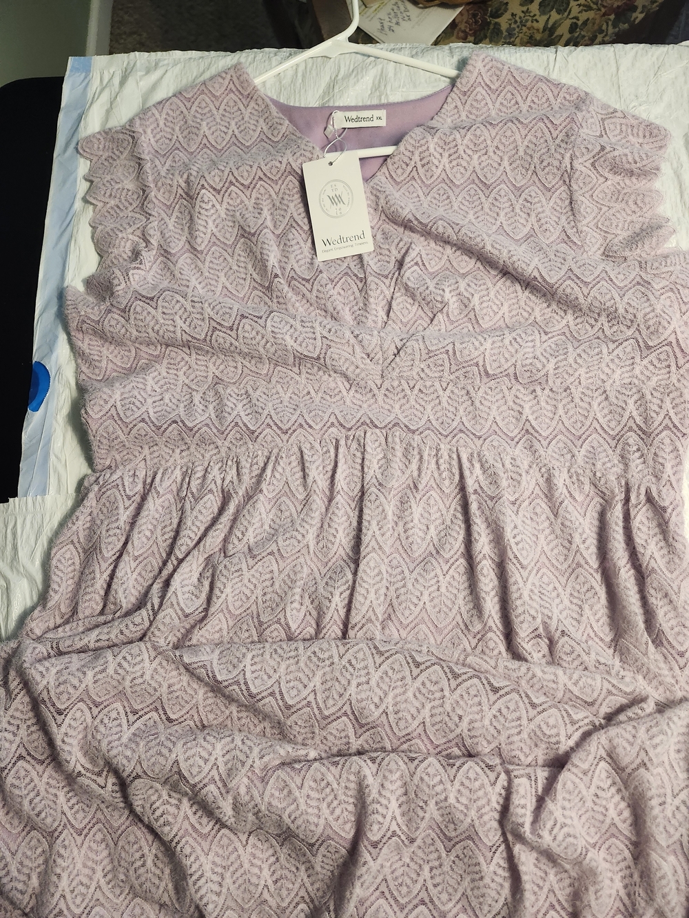 Weekend by Anthropologie Pink Lace-Pattern Dress
